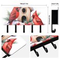 thumbnail image 2 of Birds Christmas Pines Mail Holder Organizer Wall Mount with Shelf Key Holder Key Rack with 5 Key Hooks for Wall Decorative, 2 of 6