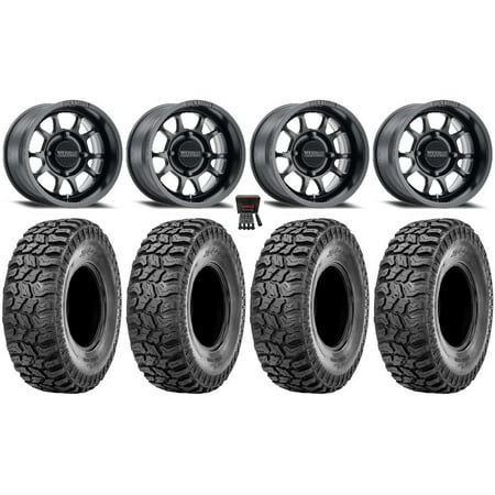 Method 409 15 Wheels Black (4+3) 33 Ridge Saw 2.0 Tires Polaris RZR XP 1000 / PRO XP / Ranger XP 900/1000