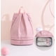 thumbnail image 3 of Bolsa de lona deportiva bolsa de natación seca y húmeda separada, impermeable para mujeres y hombres, bolsa de deporte con compartimento para zapatos, adecuada para gimnasio, piscina, playa, vacaciones, viajes, deportes al aire libre, rosa, 37*42*23CM Brillar Electrónica, 3 of 5