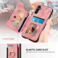 thumbnail image 5 of A15 5G Case,Card Holder Wallet for Galaxy A15 5G Phone Case,A15 Case Ring Stand,RFID-Blocking,Wrist Strap,Leather Protective Magnetic Flip Cases Cover for Samsung Galaxy A15 (2024) (Pink), 5 of 14