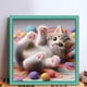 thumbnail image 2 of Kit Punto Cruz Gato Impreso Hilo Algodón Ecológico Bordado Arte 40x40cm 11CT, 2 of 9