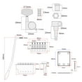 thumbnail image 3 of ST Style Guitare Électrique Kit Accessoire DIY Complet, Y Compris les Micros Précâblés Pickguard SSS et Autres Accessoires Noir, 3 of 6