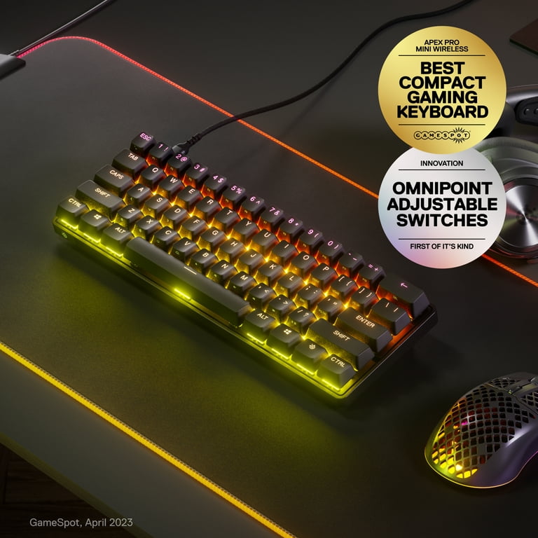 SteelSeries Apex Pro Mini HyperMagnetic Gaming Keyboard – World's