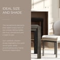 thumbnail image 6 of Maven Lane Cleo Contemporary Wooden Dining Table in Refined Black Finish, 6 of 7