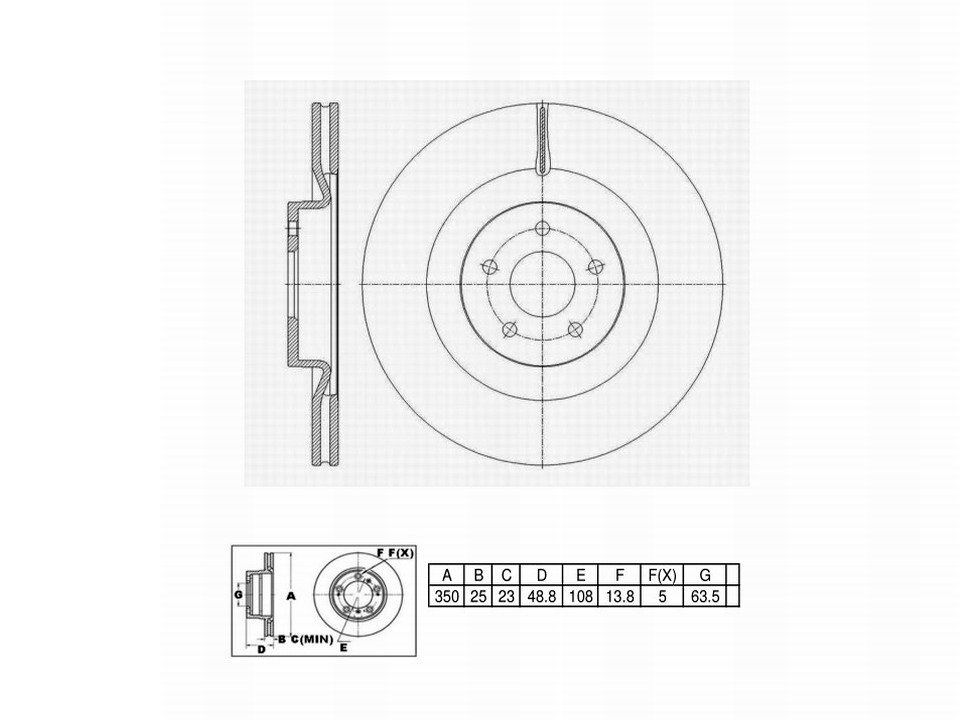 Winstop Brake Rotor, Front WS255499, Ford Focus 2018-2016