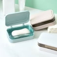 thumbnail image 3 of AFQH Plastic Soap Case Soap Holder Dormitory Soap Box Large Soap Dish Toilet Storage, 3 of 8