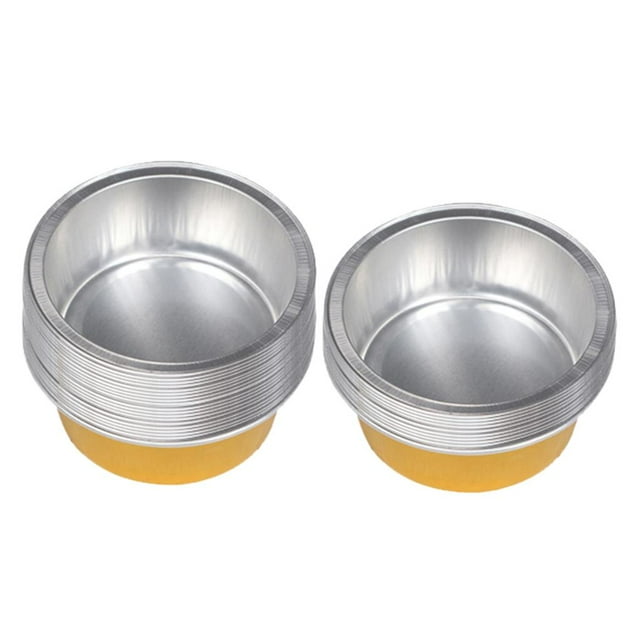 Esquirla Fityle 30 Pcs Bol de Fusion en Aluminium, Pot de Chauffage Doré