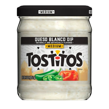 Tostitos Queso Blanco Dip, 15.0 oz Jar