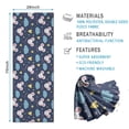 thumbnail image 2 of 70x26 Inch Yoga Towel, Sweat Absorbent Non-Slip Mat for Hot Yoga, Pilates & Fitness,Mouse Star Cloud Dark Blue Pattern, 2 of 5