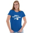 thumbnail image 4 of How Cut Carbs Cutter Foodie Pizza Womens Slim Fit Graphic Tee Brisco Brands M, 4 of 5