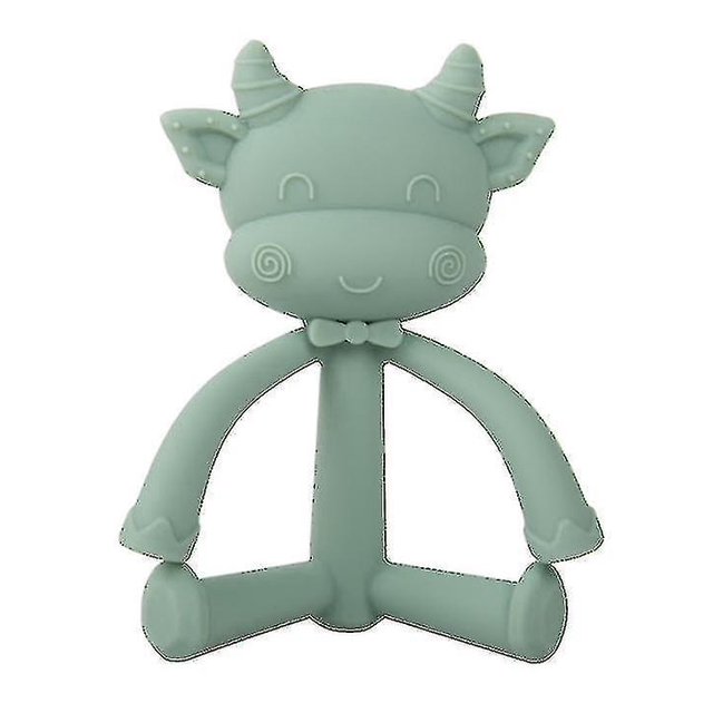 Mordedor de bebé con forma de vaca de silicona no tóxico Toygreen Afortunado Sencillez