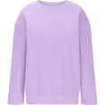 thumbnail image 4 of Teens Sweatshirts for Girls Oversized Solid Long Sleeve Girls Pullover Sweatshirt Crewneck Sweaters for Teen Girls Casual Winter School Clothes for Teen Girls, 4 of 5
