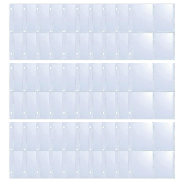 kjfeif 30pcs 4 Pocket Page Protector Trading Card Sleeves Pages Card Double Baseball Card Sheets For Standard Size Cards Coupon Sport Cards Game Cards Business Cards