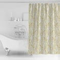 thumbnail image 2 of Gradient Gold Shower Curtain, 60" x 72", Tree Branch Waterproof Bathroom Curtain Washable Shower Curtain Set with 12 Hooks, 2 of 6