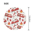 thumbnail image 3 of Disketp Fire Truck Small Mouse Pad 7.9x7.9 Inches,Washable Round Mousepad For Office Laptop Computer,Non-Slip Rubber Base Mouse Pads For Wireless Mouse, 3 of 9