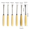 thumbnail image 3 of fastboy 6 Pieces Wood Turning Tool Set Universal Craft Make Accessories Carpentry for Chisel Lathe Carpenter Tools Kit Carpenter Fitting, 3 of 6