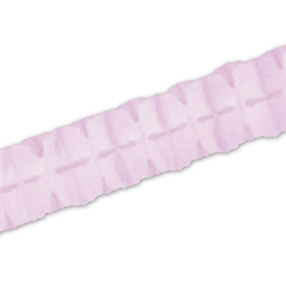 Beistle Pack of 12 Packaged Light Pink Tissue Leaf Garland Decorations 4.5" x 12'