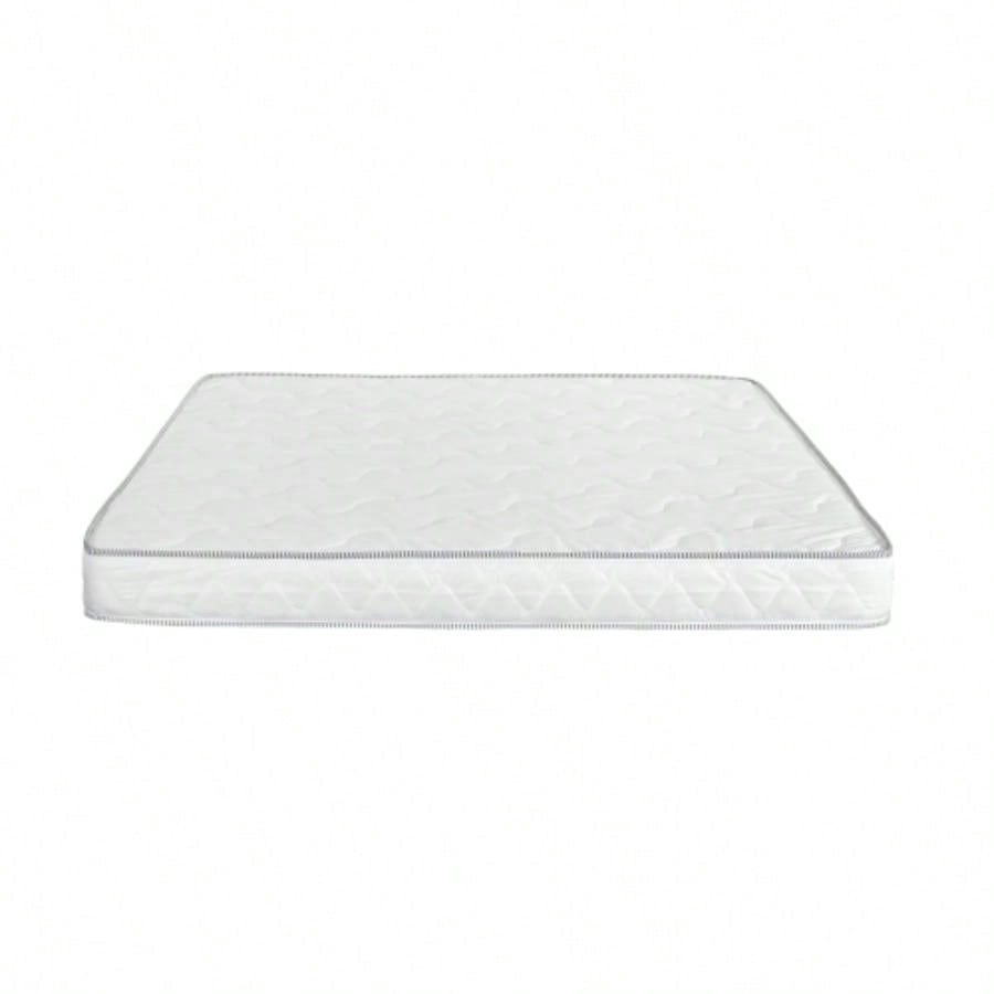 Full Size 6 Inch Reversible Firm Foam Bed Mattress, White, Mattress in a Box for Home Bedroom Use