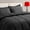 Dark Grey, variant on 7-Piece Full Size Reversible Comforter Set, Dark Grey, All Season Soft Quilted Fluffy Bedding with Sheets, Pillow Shams & Pillowcases