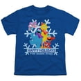 thumbnail image 2 of Sesame Street Happy Holidays Elmo, Cookie Monster, Abby Kids T Shirt for Youth Boys and Girls, Royal, Large, 2 of 5