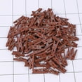 thumbnail image 2 of 100Pcs Mini Natural Wooden Paper Clips for Craft Projects Brown Color Rectangular Shape, 2 of 8