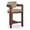 Beige and Walnut, variant on Pemberly Row Contemporary Solid Wood Frame Black Ultra Luxe Velvet Stool