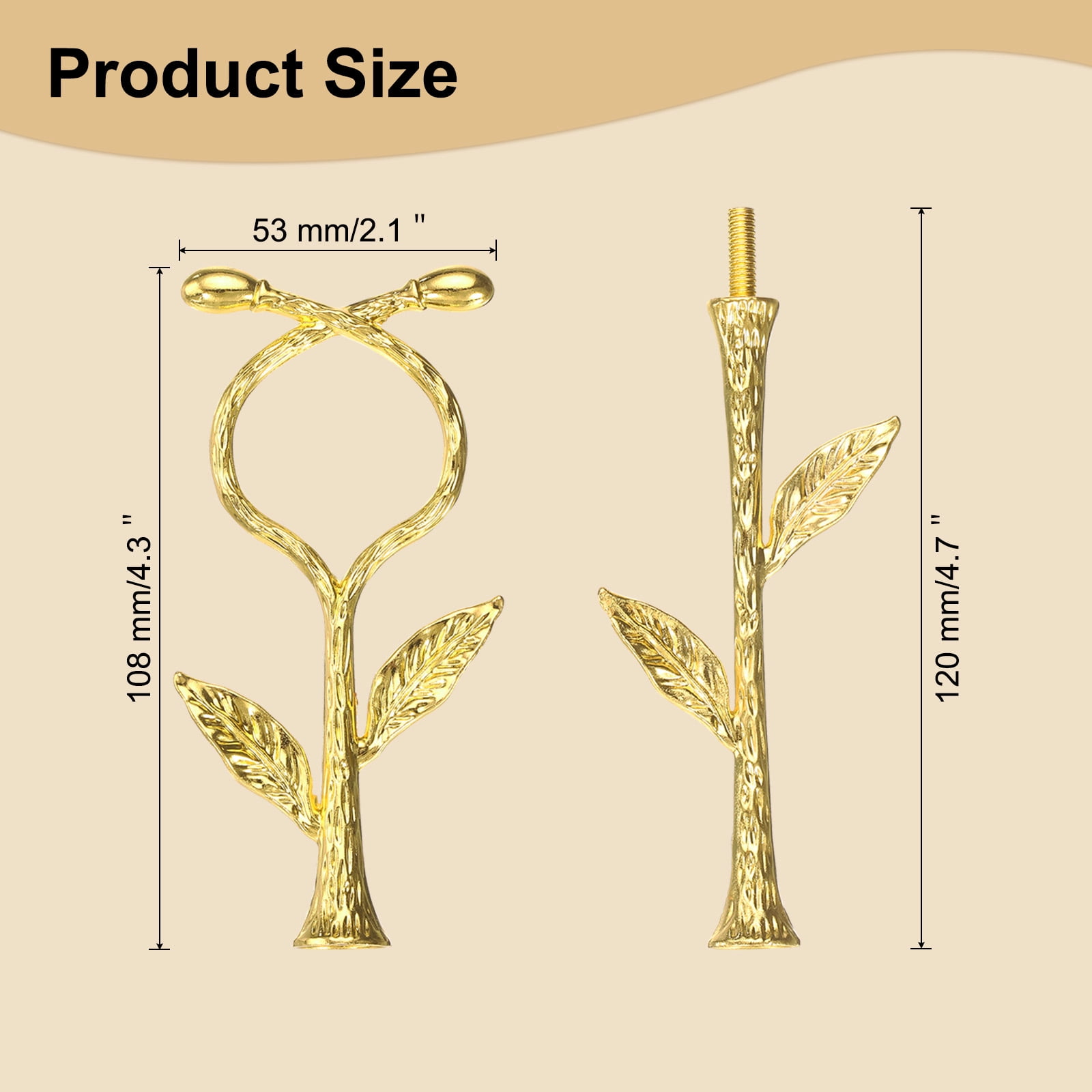 Unique Bargains Cupcake Dessert Plate Holder Rod Stand for Wedding Party Gold