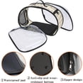 thumbnail image 5 of Bolsa de transporte para mascotas al aire libre, plegable y transparente, para perros y gatos, portátil, transpirable, plegable, para viajes, 5 of 5
