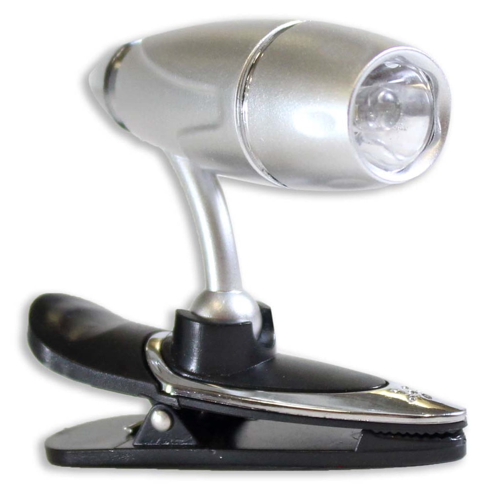 ToolUSA Clip On Swivel Light Attach to Book, Hat Brim 1 Bright LED