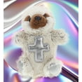 thumbnail image 5 of DolliBu Sloth Hand Puppet Stuffed Animal with Silver Cross Plush - Religious Baptism Gifts for Boys and Girls, Dedication Christening Gifts Plush Prayer Toy Healing Stuffed Animal - 9 Inches, 5 of 6