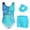 Light Blue Marble, variant on Leotards for Girls Gymnastics Sparkly Kids Dance Unitard Biketards with Shorts 4-11Years