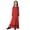 Red, variant on Teenage Girls Elegant Ethnic Long Sleeve Dress, Casual Daily Wear Color:Red,Size:6-7 Years