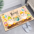 thumbnail image 6 of Easter Bunny Floral Egg Door Mat, Bunny Rabbit Flower Welcome Front Door Mat Indoor Outdoor Entrance, Easter Door Mats Rugs for Porch Entryway Decor, 6 of 6