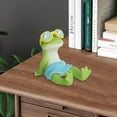 thumbnail image 7 of BingTong Cute Frog Phone Holder With Anti-Slip Pads, Resin Cell Phone Stand Kawaii Animal Desk Phone Holder Universal Fit Smart Mobile Phones Stand Desk Ornaments E, 7 of 7