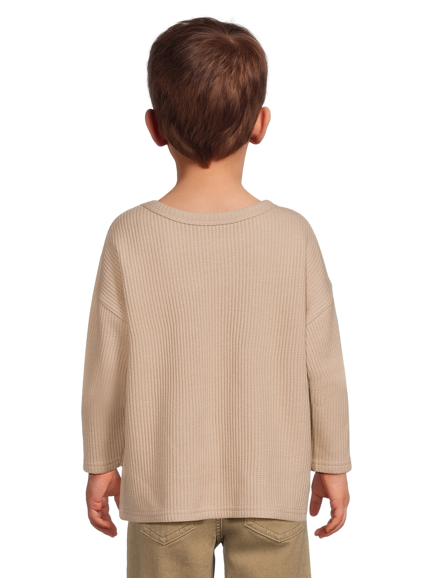easy-peasy Toddler Boy Long Sleeve Boxy T-Shirt, Sizes 12 Months-5T