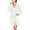 White, variant on Kaemgyyd Women Hooded Fleece Robe Short Plush Robes for Womens Fuzzy Long Sleeve Soft Warm Belted Bathrobe with Pockets Loungewear
