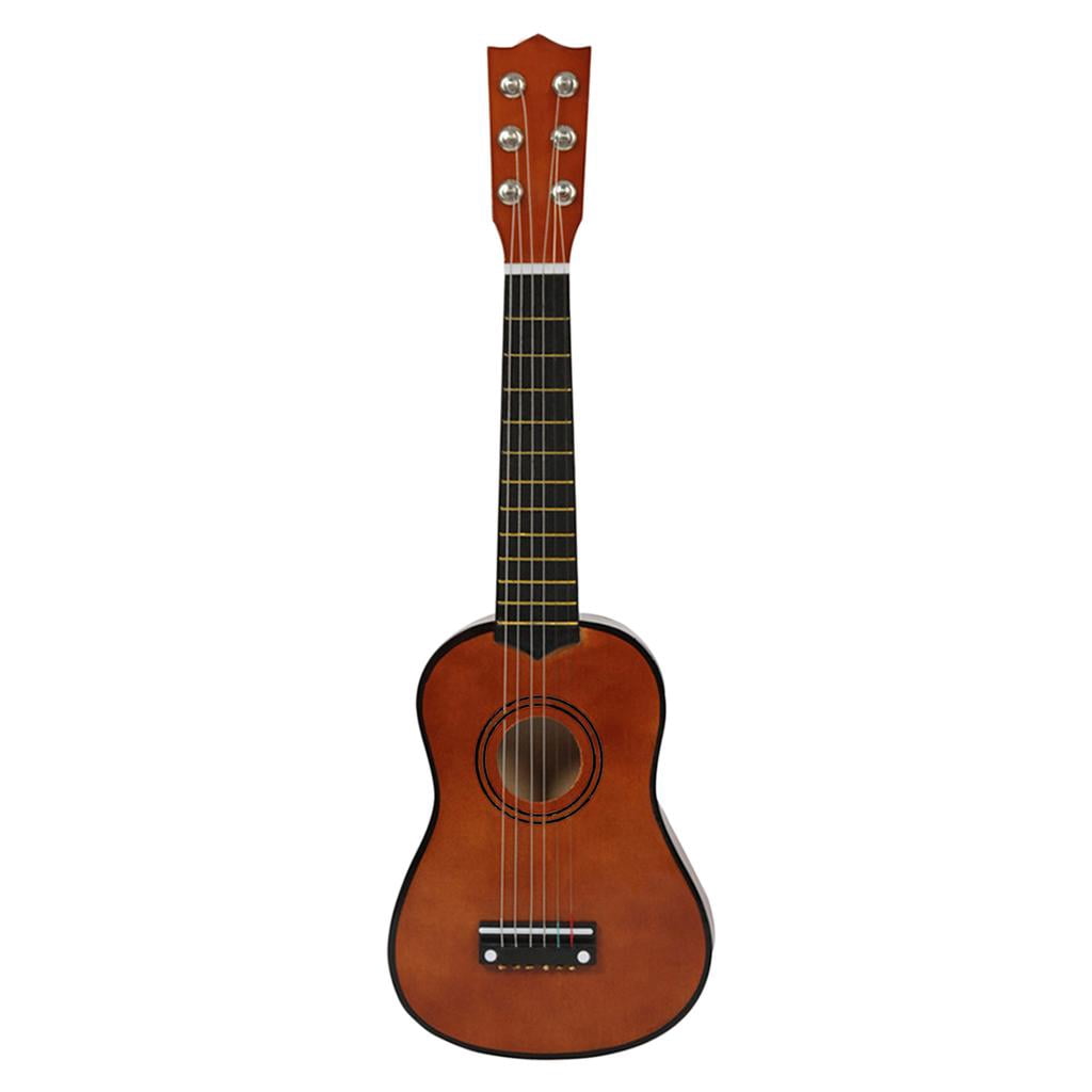 2 6-Strings Acoustic Folk Guitar for Beginners Novices Kids Musical - Coffee, 2