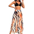 thumbnail image 2 of Trajes de baño para mujer, trajes de baño para mujer, conjuntos de bikini de cintura alta para mujer, trajes de baño de dos piezas con cordón ajustable y bloques de color, conjunto de traje de baño pa, 2 of 3