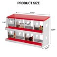 thumbnail image 3 of Chicken Nesting Box with Roll Out Egg Tray, Galvanized Steel Rustproof Laying Boxes for Hens, Chickens & Ducks, Ventilated & Easy-Clean Design, 3 of 8