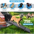 thumbnail image 4 of Dog Ramp for Car, Folding Dog Ramp, 63"x17" Car Ramp for Dogs, Dog Ramps for Large Dogs SUV, Car Dog Ramp with Non-Slip Rug Surface, Dog Ramp for SUV, Truck, 4 of 7