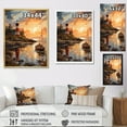 thumbnail image 4 of Designart "Lighthouses by the Cliffside I" Nautical & Beach Floater Framed Wall Art Print, 4 of 7