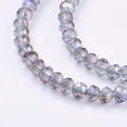 thumbnail image 3 of 10 Strands of 2mm Wholesale Dark Violet Briolette Glass Beads Faceted Spacer Beads Briollete Rondelle Shaped Colorful, 3 of 3