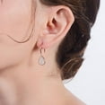 thumbnail image 4 of Teardrop Dangle Hook Earrings for Women Pave Cz Sterling Silver Ginger Lyne Collection, 4 of 5