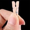 thumbnail image 3 of Uxcell Clip de foto de bricolaje de madera color madera 100pcs, 3 of 5