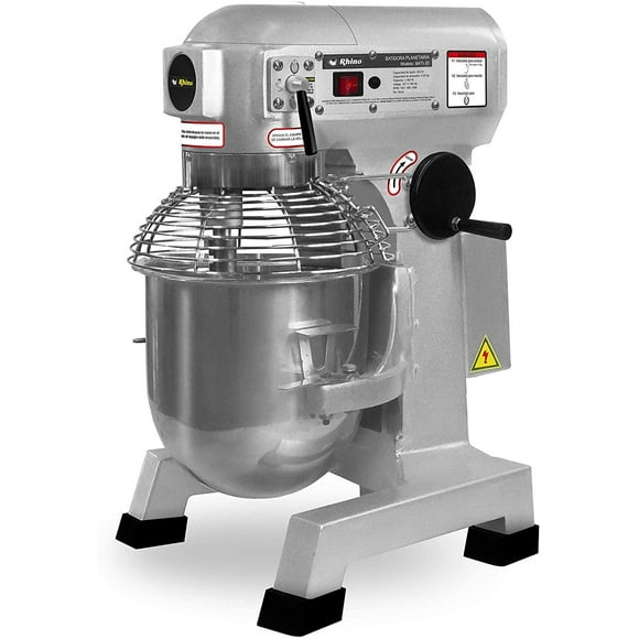 Batidora de pedestal industrial Rhino BATI-30 plata 127V Rhino BATI-30