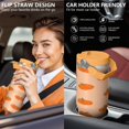 thumbnail image 5 of 30 Oz Tumbler Oil Painting Tumbler with Lid and Straw, Birthday Gift Cup for Friend Women Men Coffee Travel Mug Thanksgiving Day Halloween Christmas Gift Water Bottle, 5 of 7