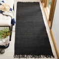 thumbnail image 4 of SAFAVIEH Natural Fiber Clara Braided Jute Area Rug, Black, 4' x 4' Round, 4 of 11