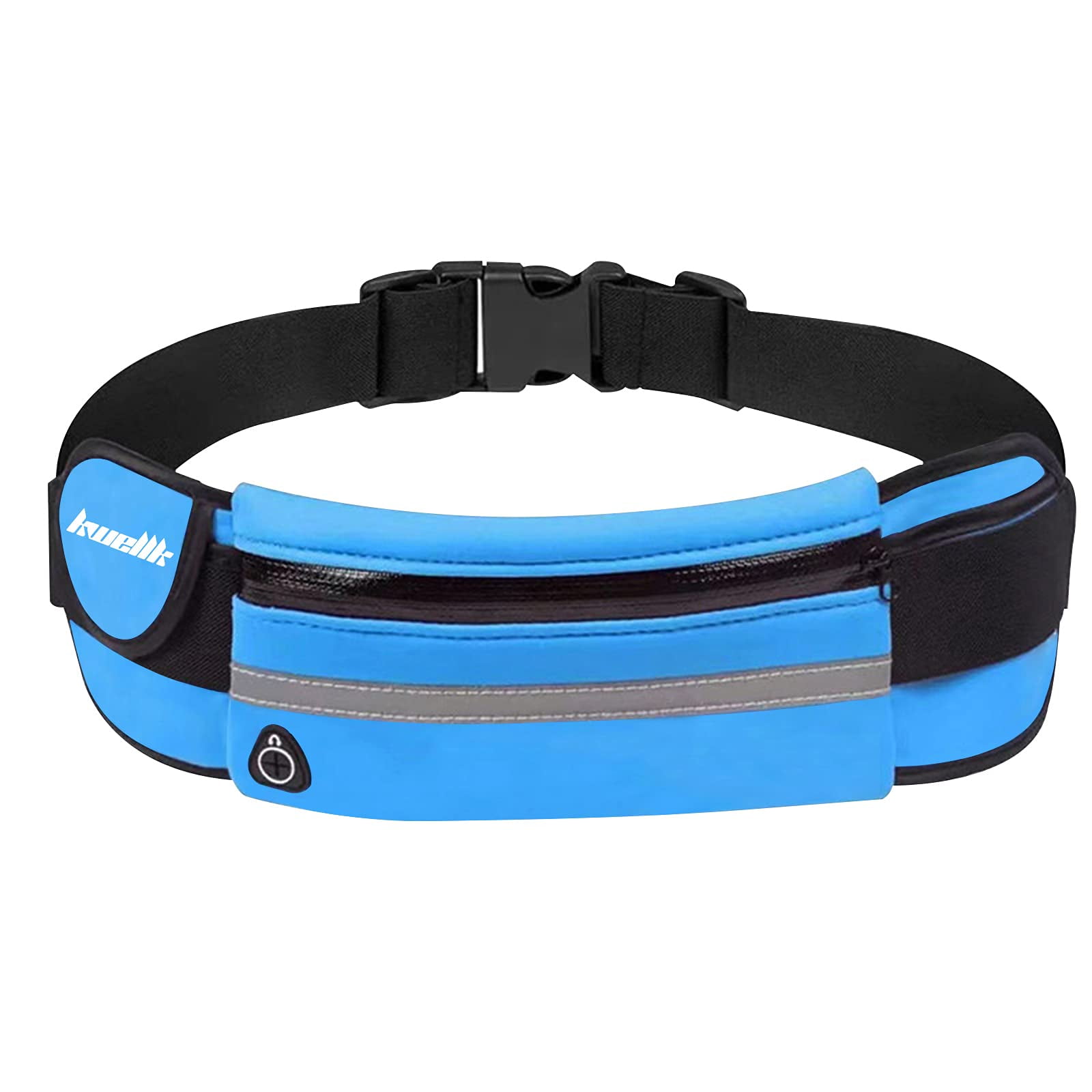 Running Waist Bag Fanny Pack Casual Travel Cellphone Waist Pouch Bag, KWELLK for Man Women Sports Travel Hiking / Money iPhone6/6S Plus 7/7Plus 8/X/8Plus Samsung S8 Navy blue