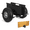 Black, variant on Heavy Duty Panel Dolly with 10" Air-Filled Tires - 600 lbs Capacity Adjustable Drywall Cart, All Terrain Material Mover for Sheetrock, Plywood, Doors & Slabs - Jobsite Utility Hand Truck with Non-Slip