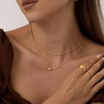thumbnail image 6 of GOSFRY 14k Gold Plated Necklace for Women Layer Zirconium Pendant Choker Versatile Accessory Weddings Graduations Jewelry Gifts, 6 of 12